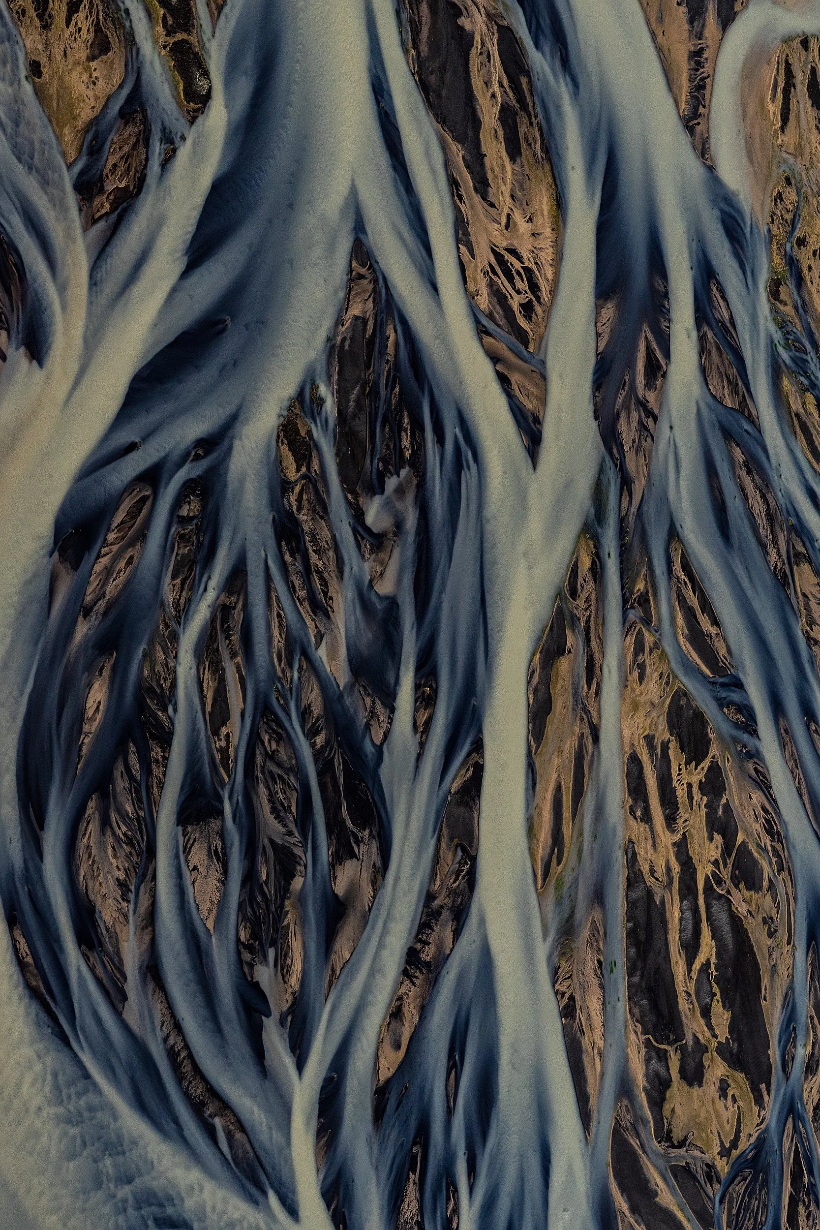Braided Glacial River, Iceland