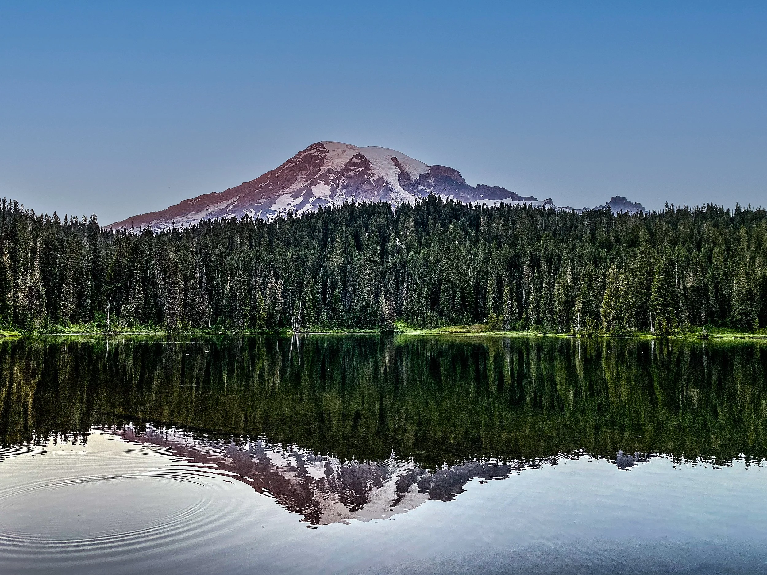 Reflection Lake, Mt Tahoma (Rainier), USA