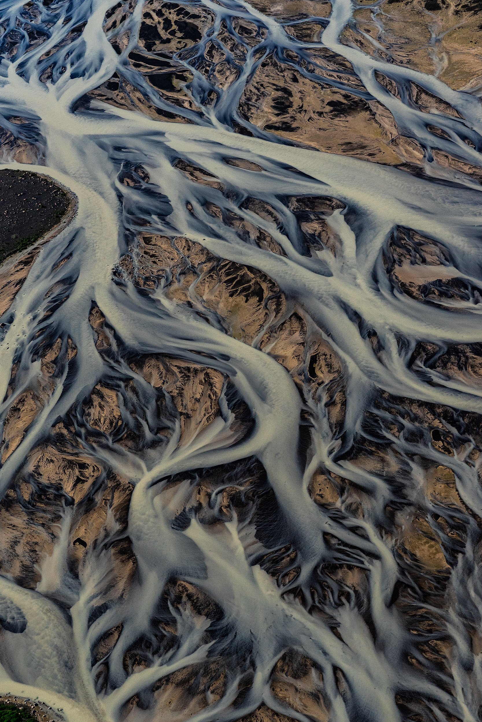 Braided Glacial River, Iceland