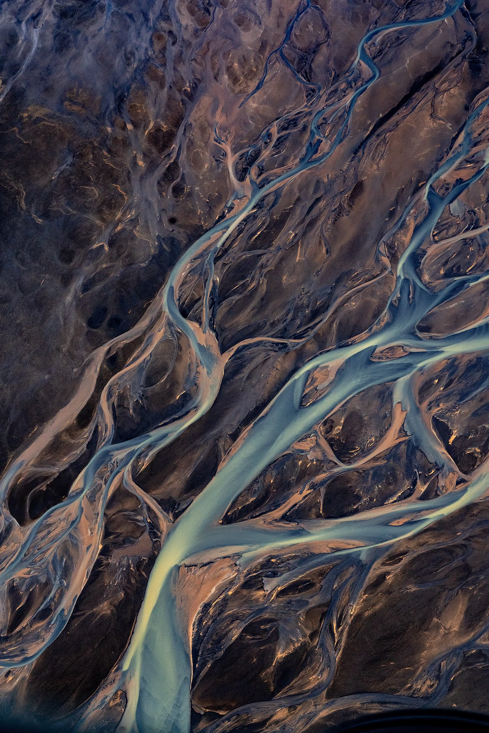 Braided Glacial River, Iceland