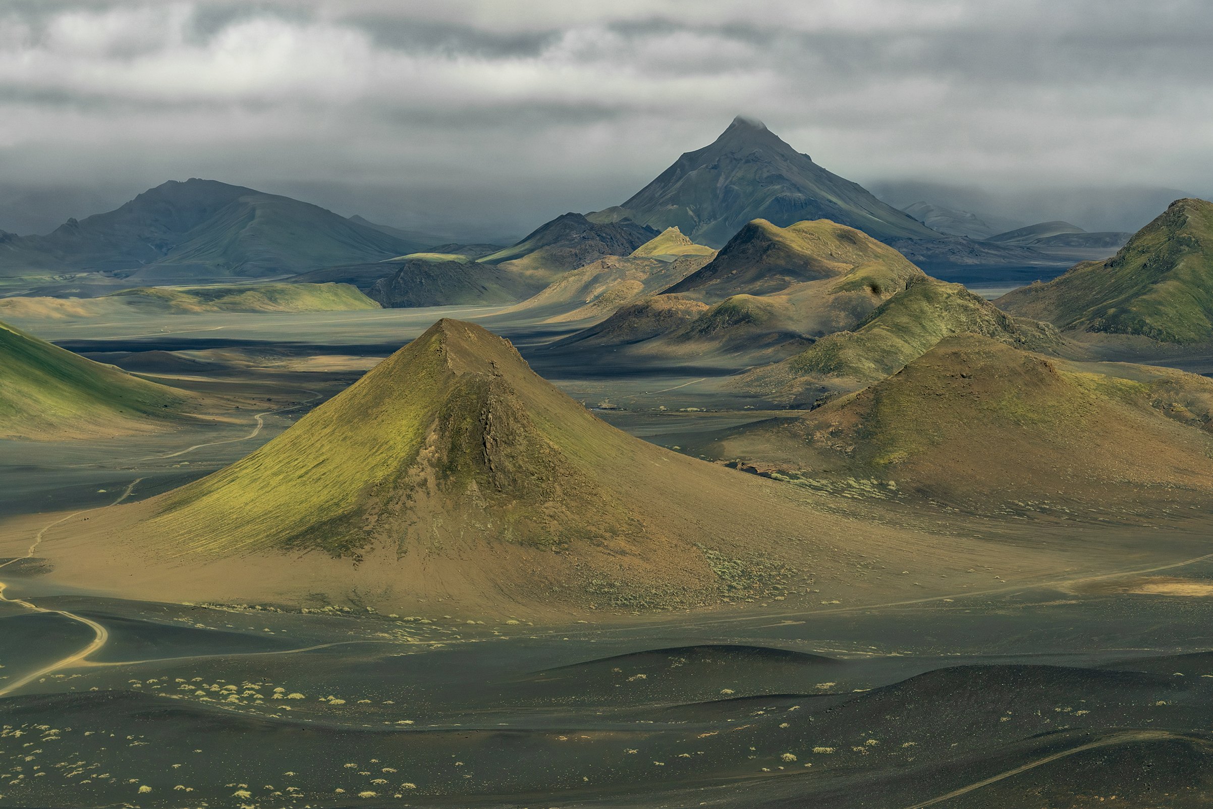 Volcanic Ridges, Central Highlands, Iceland