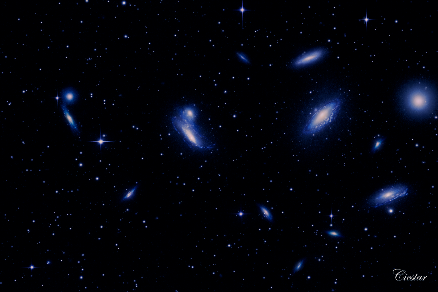 Markarian's Chain - A Chain of Light
