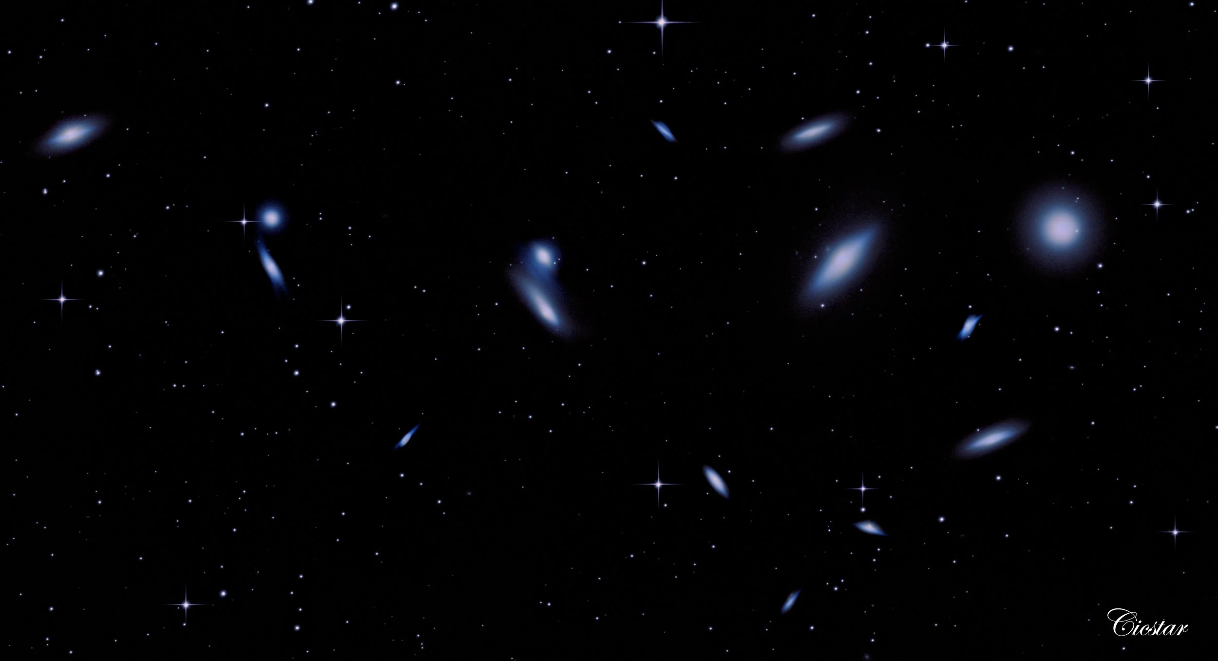 Markarian's Chain (Uncropped)