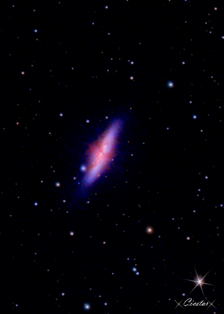 The Cigar Galaxy (Messier 82 or M82)