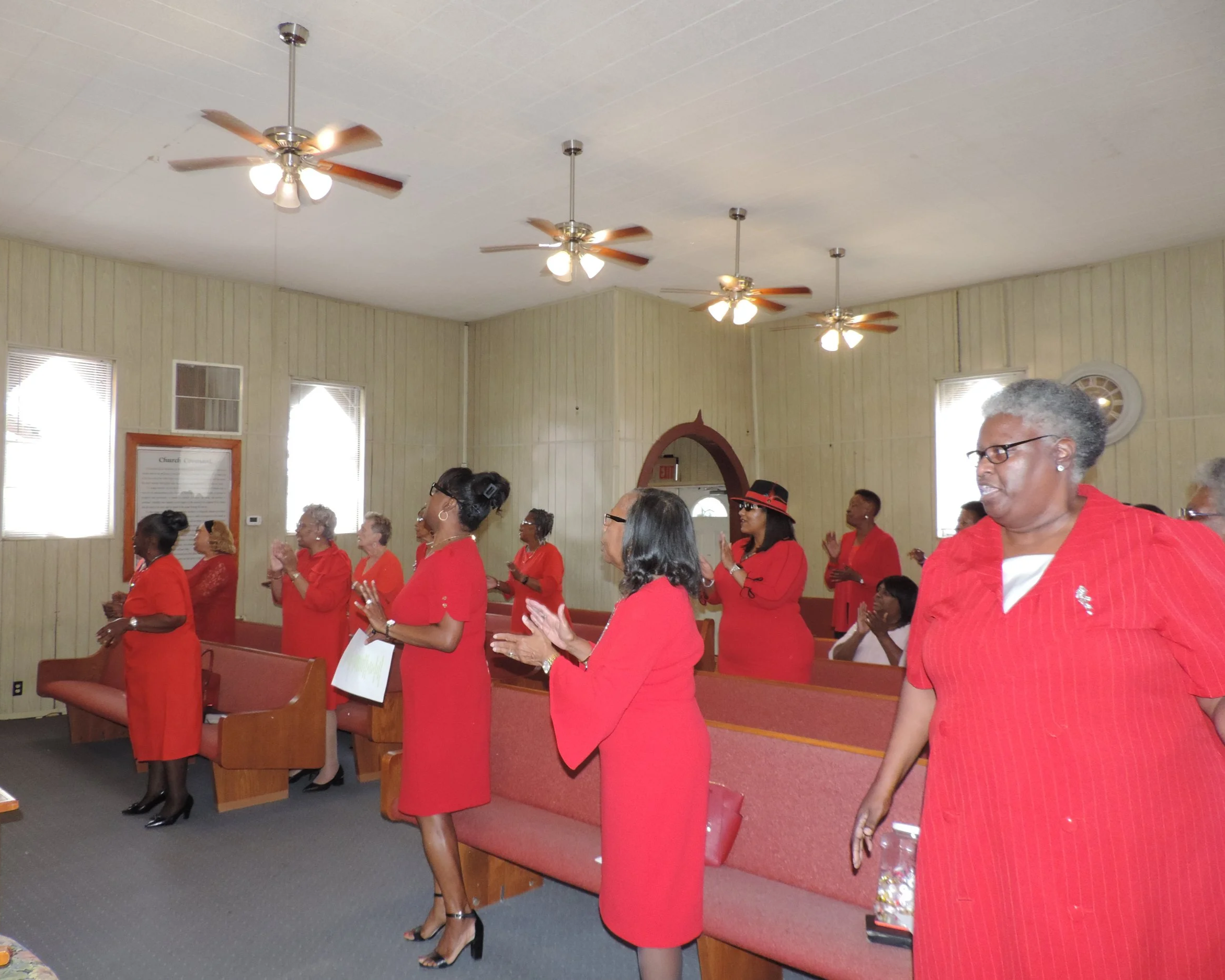 Women in Red Gather at Mt. Olive for Mission Brunch Centered on Faith Beyond Fear