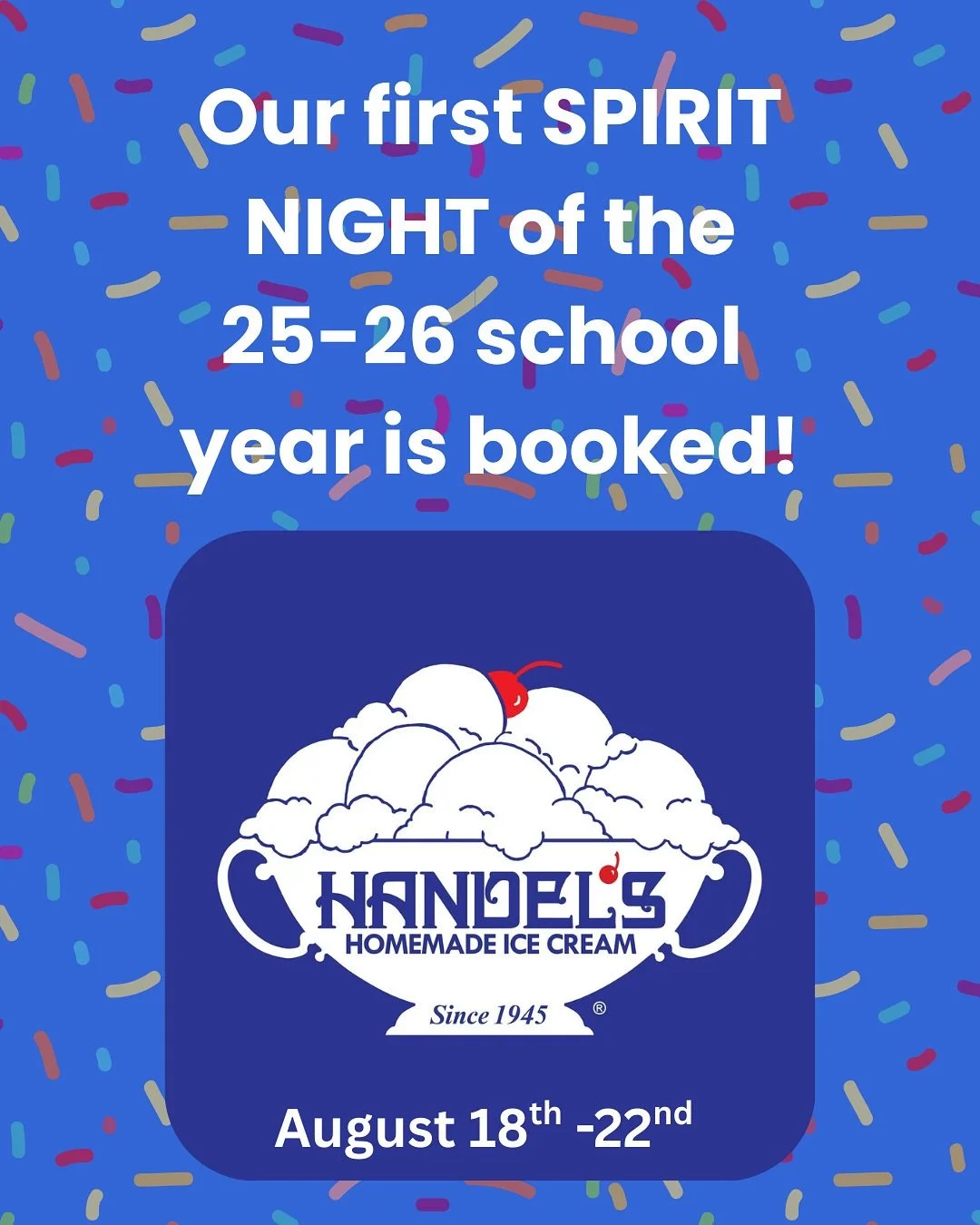 Spirit Night: Handel’s Homemade Ice Cream