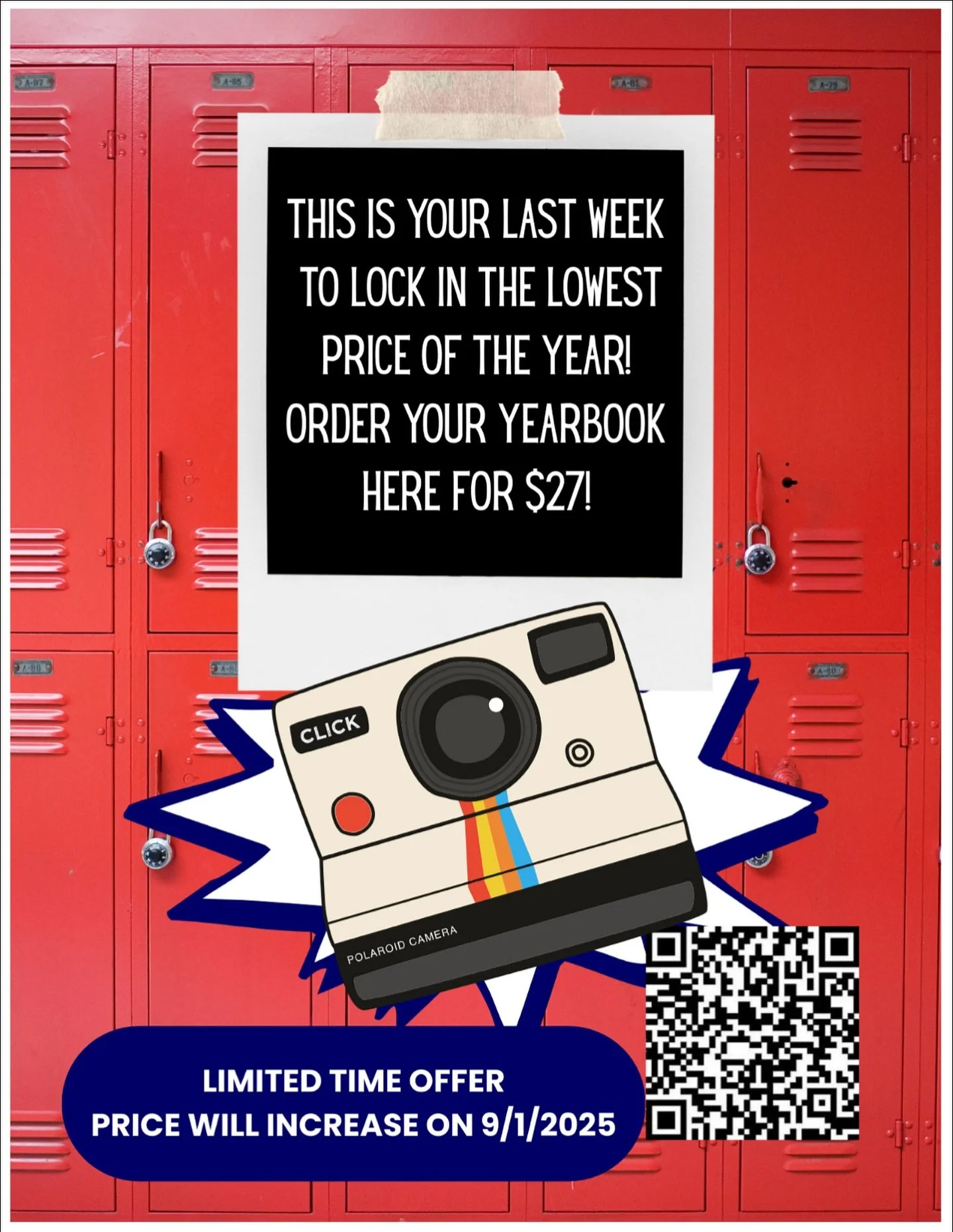 π Yearbooks are on sale NOW!
For the month of August, get yours at the lowest price of the year — just $27! π
β
Order online anytime!
Don’t miss out on capturing all the memories of this school year! πβ€οΈ
π https://link.entourageye