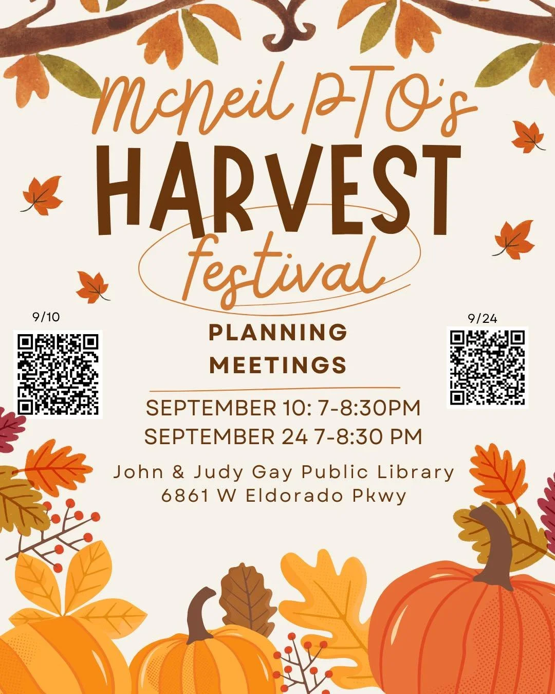 Harvest Festival Planning Meeting #2