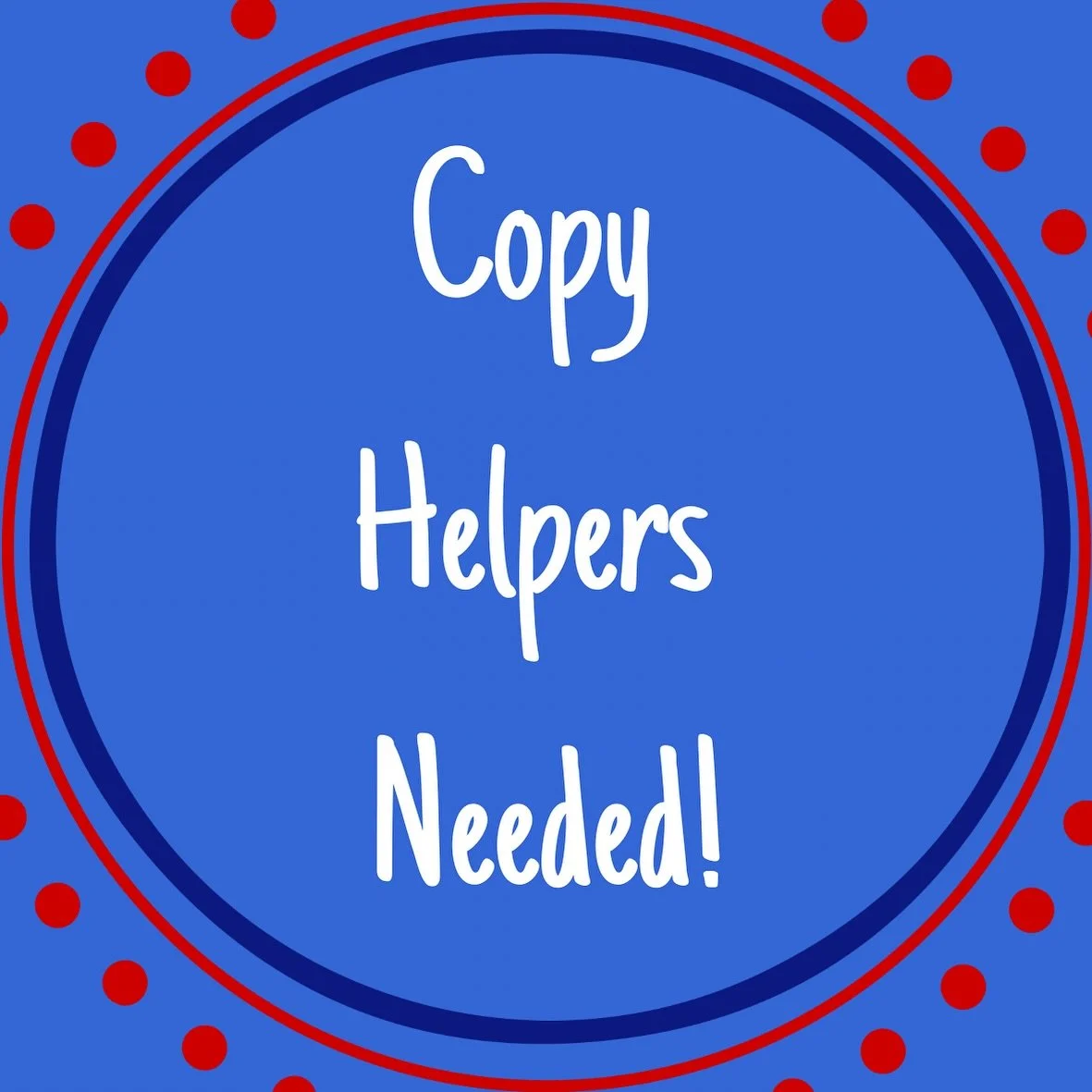 ✨ This is one of the best ways to support our amazing teachers! ✨
📄 Copies are completed on Thursdays and Fridays for all grades, based on need.
Thank you to our volunteers who help make this happen each week! ❤️
🔗 https://m.signupgenius.com/#!/