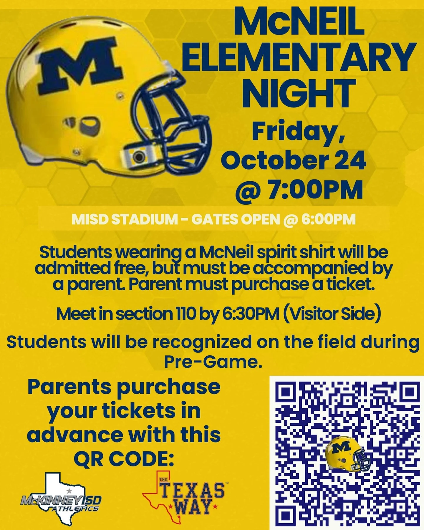 Do you have your spirit wear for Stadium Night?
If not, check out the online store today! Place your order soon to ensure you have it in time💙
🔗 https://hometeamprints.net/store#!/McNeil-Mustangs/c/171696147