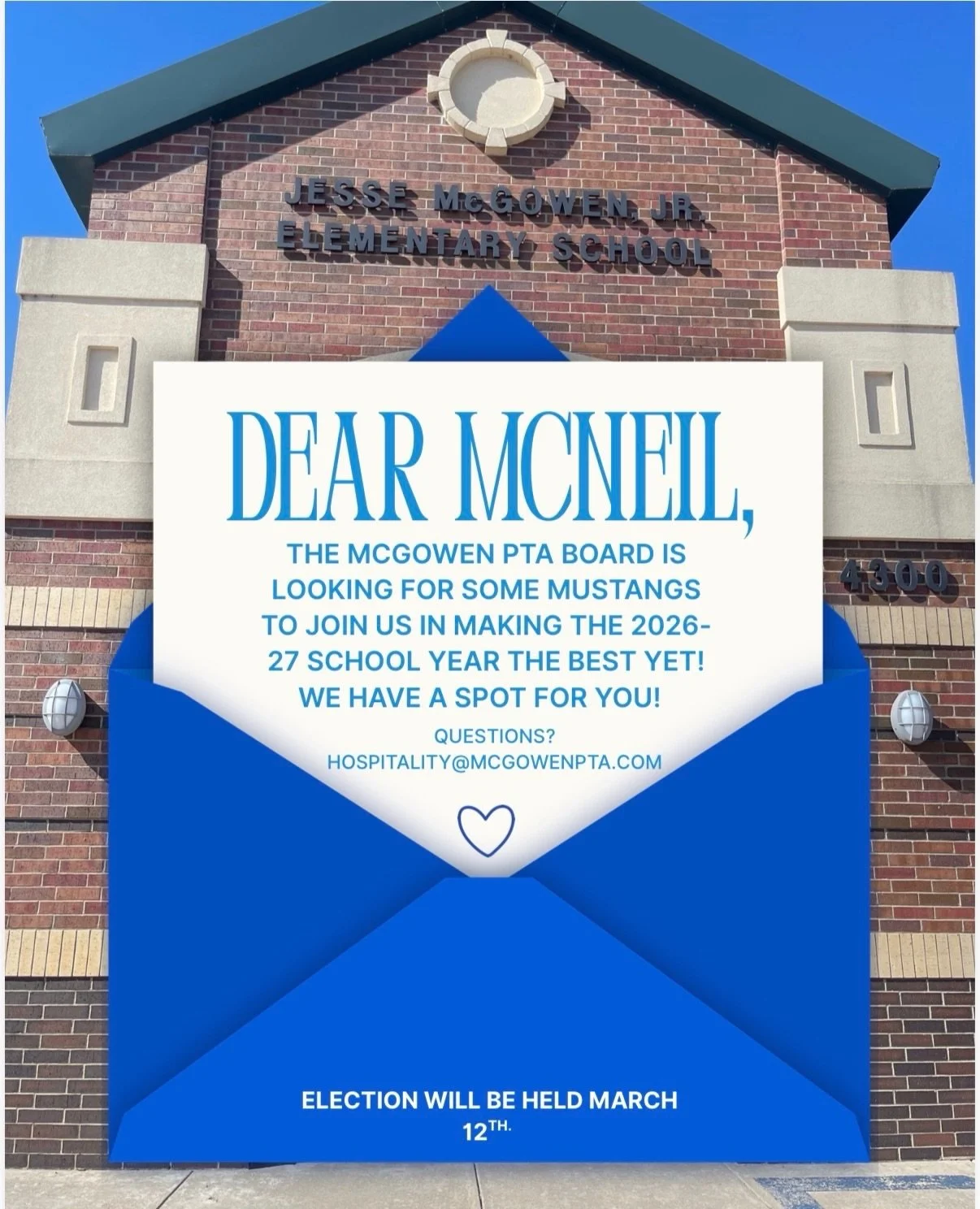 If you will be joining the McGowen Family next year this message is for you!