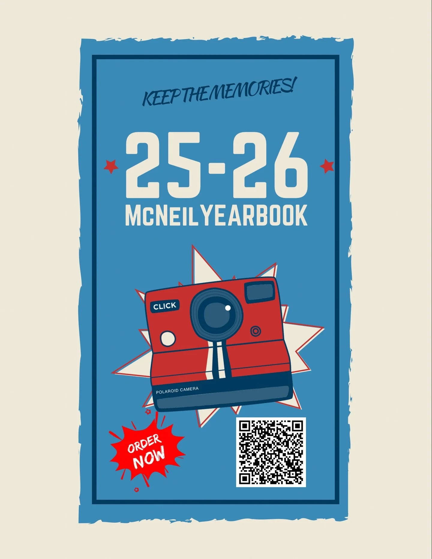 ‼️ONE WEEK LEFT‼️

The final deadline to order your yearbook and upload any school event pictures is April 15th. Don&rsquo;t miss out on McNeil Elementary&rsquo;s final yearbook! Order yours today!💙

🔗https://link.entourageyearbooks.com/view_accoun