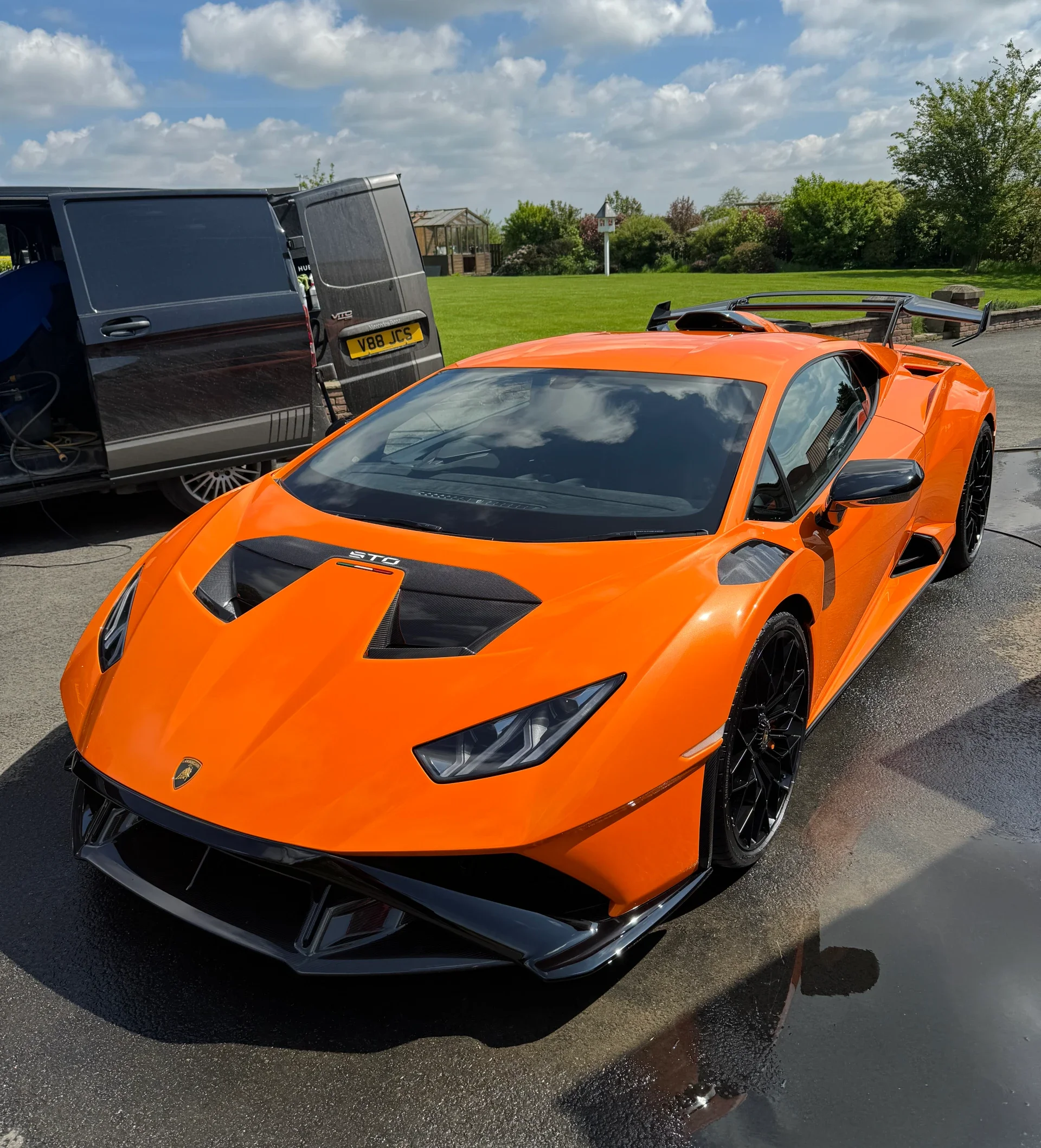 Lamborghini Huracan STO ceramic coated and valeted by JCS Valeting - expert mobile detailing across East Yorkshire