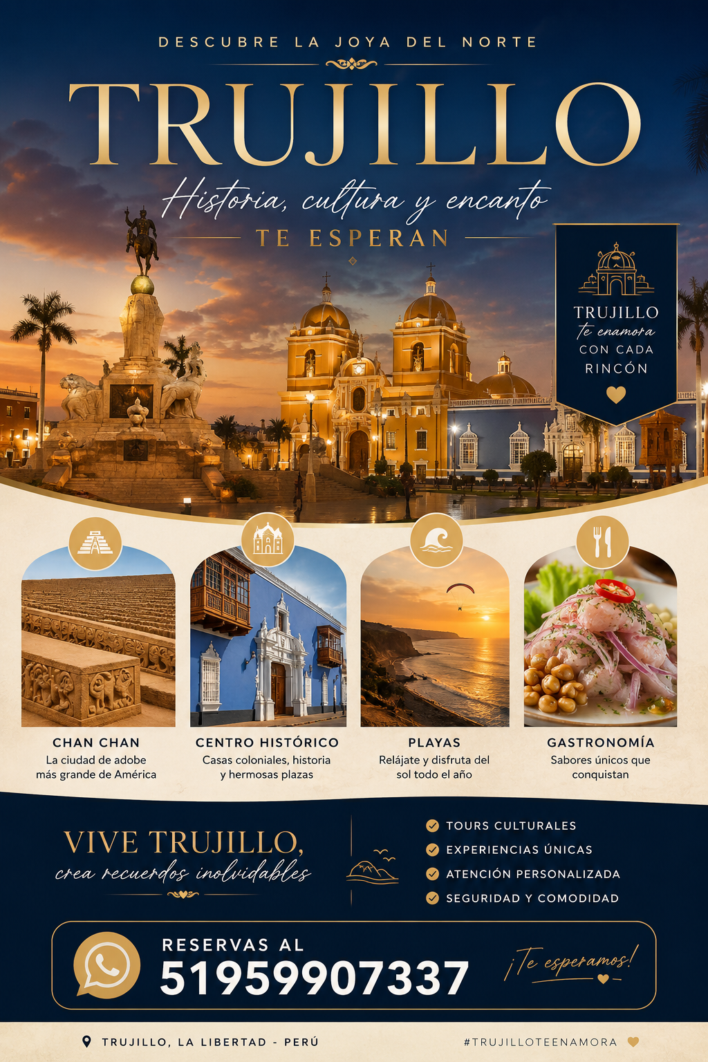 Paquete Turístico a Trujillo: Historia y Encanto