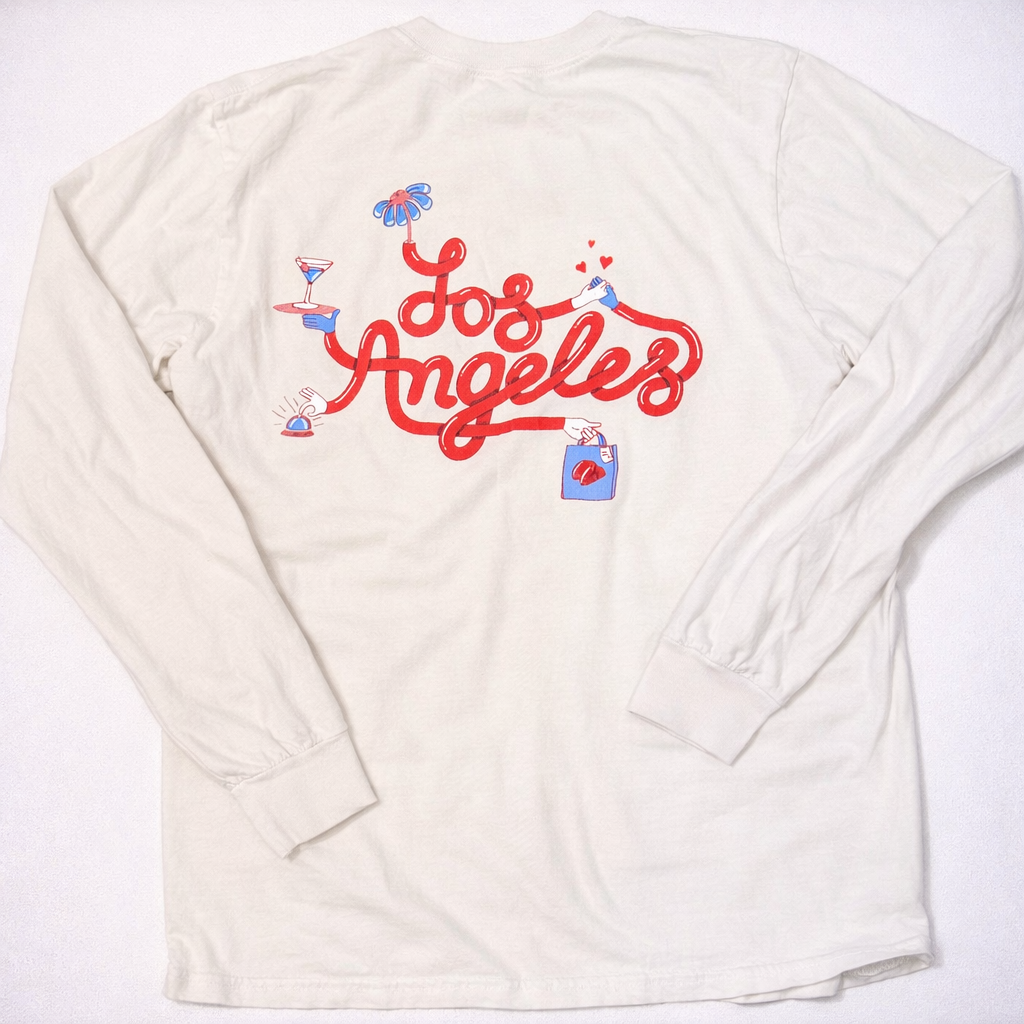 This tee was part of a fundraiser for the hospitality community after the LA wildfires. Having spent most of my career in food and drink, supporting trade has always felt personal.