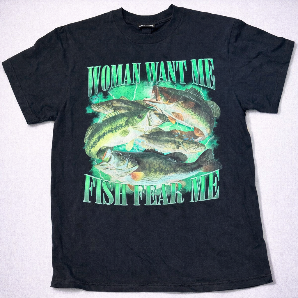 I got my husband this t-shirt for his camping bachelor party, and then I liked it so much I got myself a matching one for giggles. The best part is the typo.