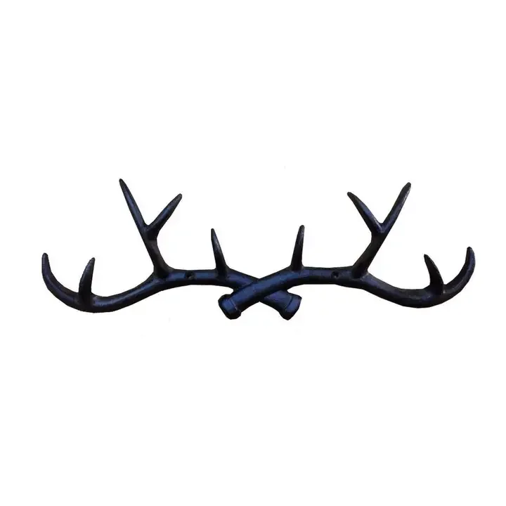 Deer Wall Hooks Antler Black