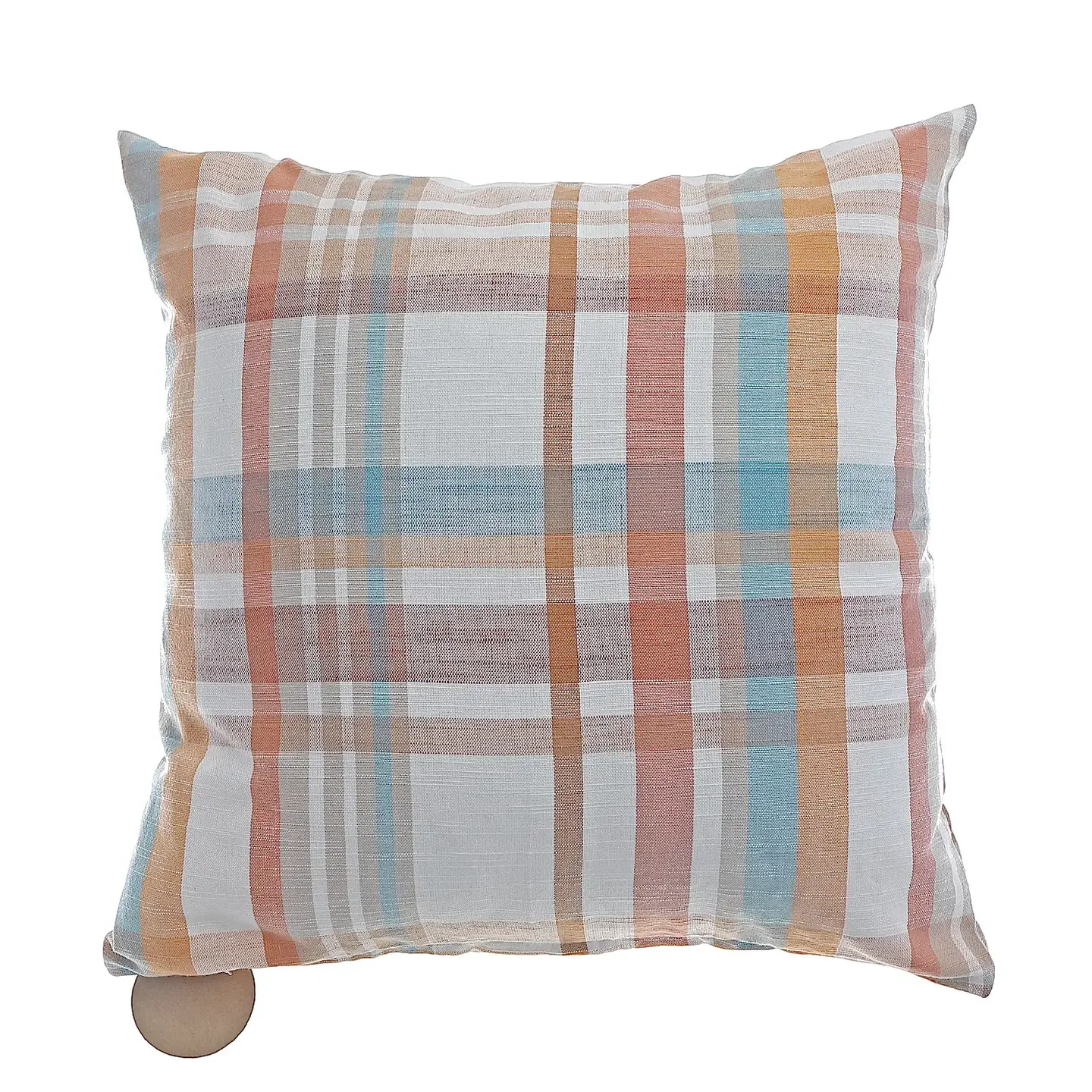 Cotton Cushion  Plaid  18"x18"