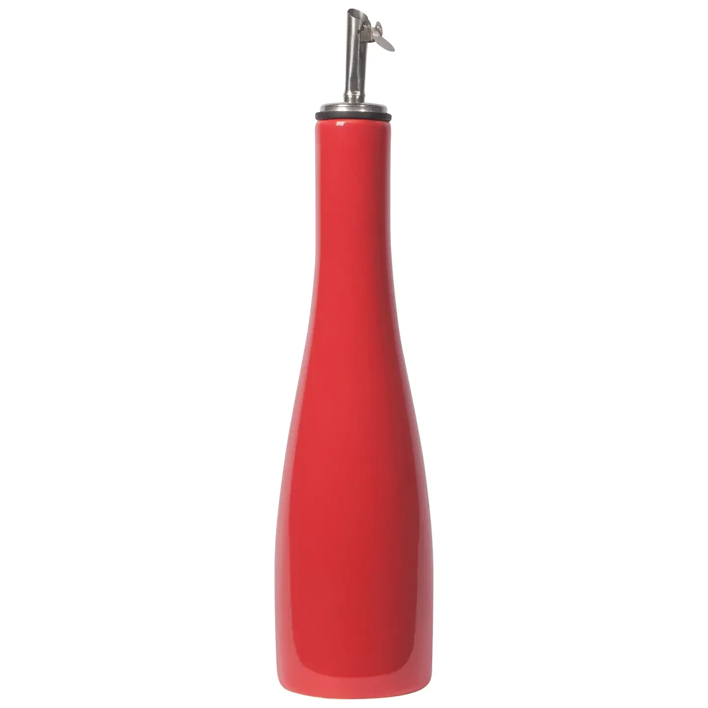 Danica Red Ceramic Cruet - 8oz Oil Dispenser