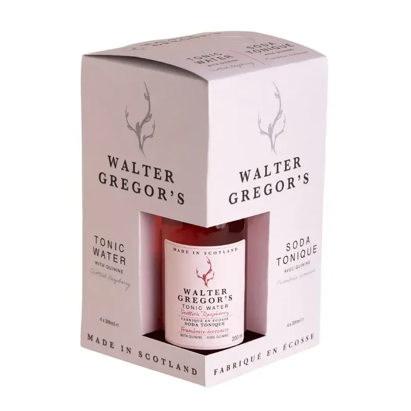Walter Gregor's Scottish Raspberry Tonic Water - 4 Pack