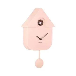 Karlsson Modern Cuckoo Clock ~ Auto-shut off - PINK