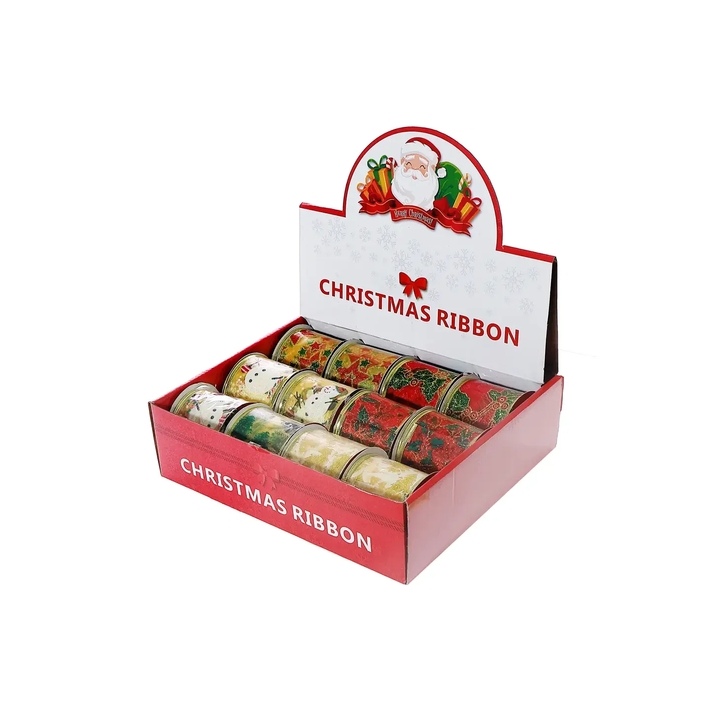 Assorted Christmas Ribbons - 2.5" x 3 feet