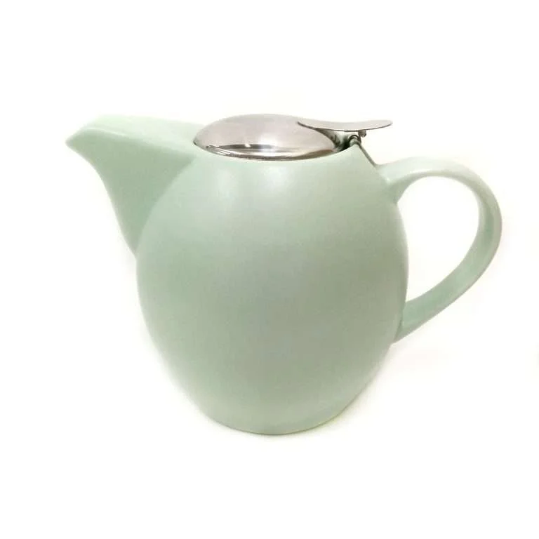 Pearl Teapot Matte Green - Large 3 3/4 cup