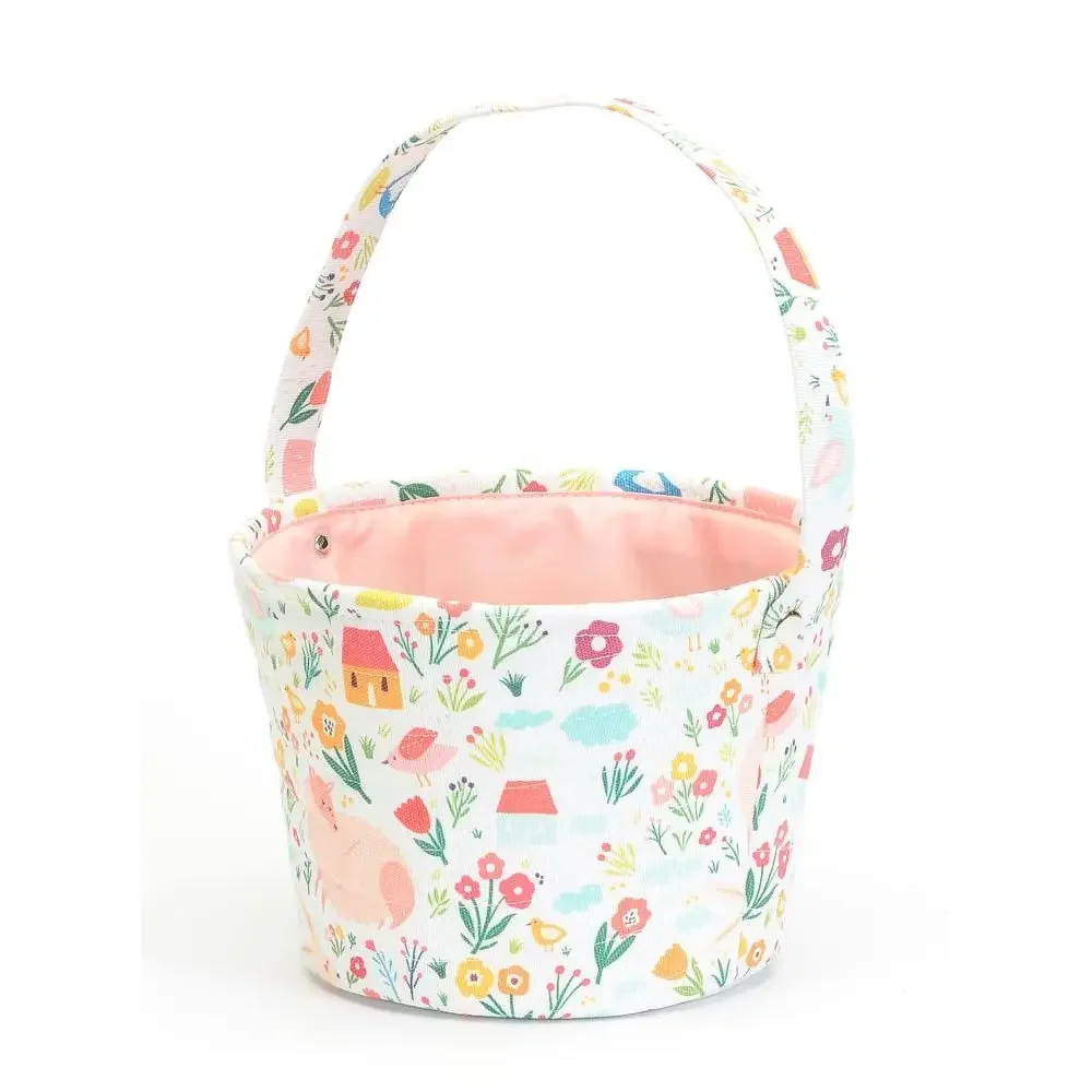 Whimsical Floral Storage Basket