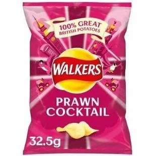 Walkers Prawn Cocktail Crisps 32.5g