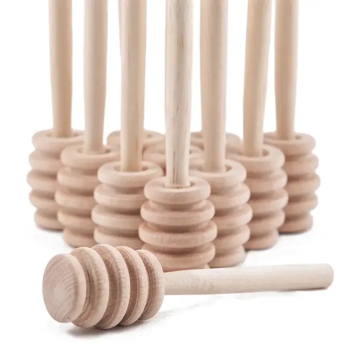 Classic Wooden Honey Dipper - 4"