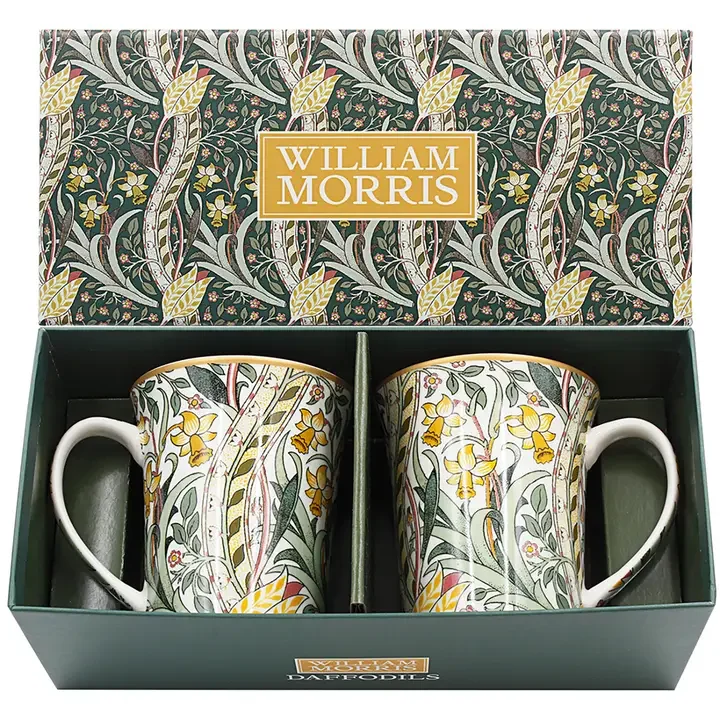 William Morris Daffodil Mug Set of 2