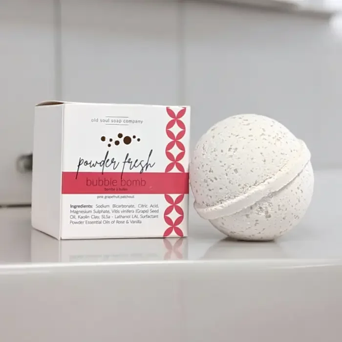 Old Soul Soap Company Powder Fresh Bubble Bomb