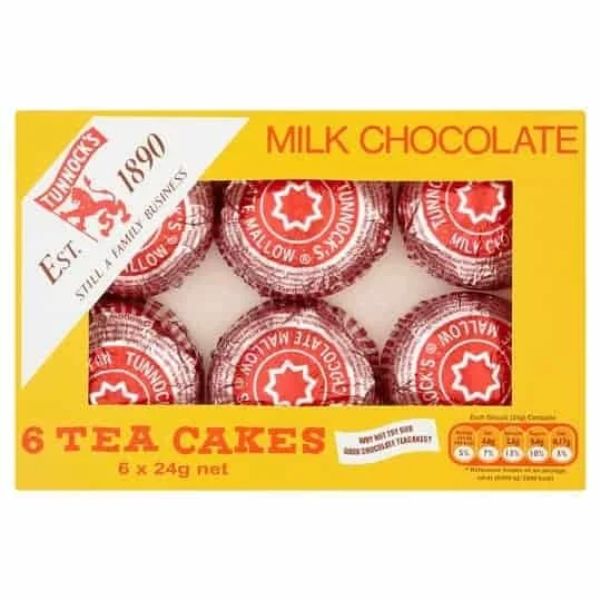 Tunnock's Milk Chocolate Tea Cakes - 6 x 24G