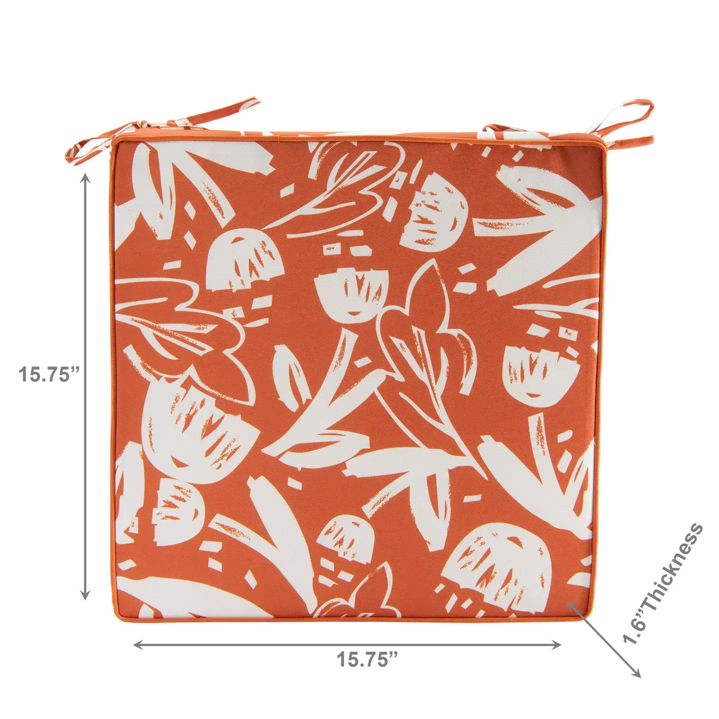 Vibrant Outdoor Floral Seat Pad - 15.75" x 15.75"