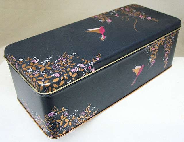 Sara Miller Birds Long Rectangular Tin