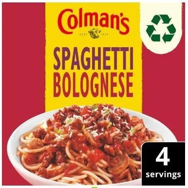 Colman's Spaghetti Bolognese Serves 4