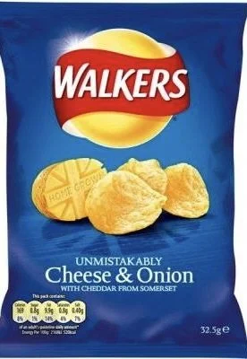 Walkers Cheese and Onion Crisps 32.5g