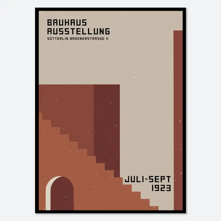 Bauhaus Architecture 1923 Geometric Art Print