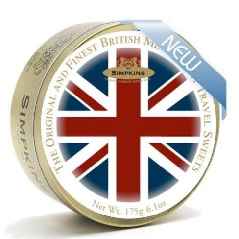 Simpkins Traditional British Mixed Travel Sweets Tin - 175g