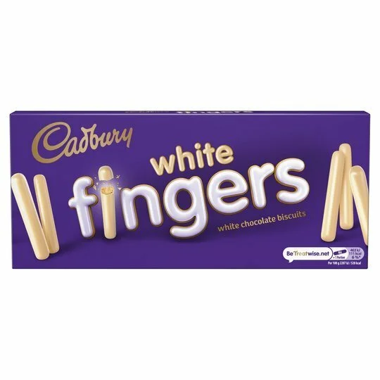 Cadbury White Chocolate Fingers 114g