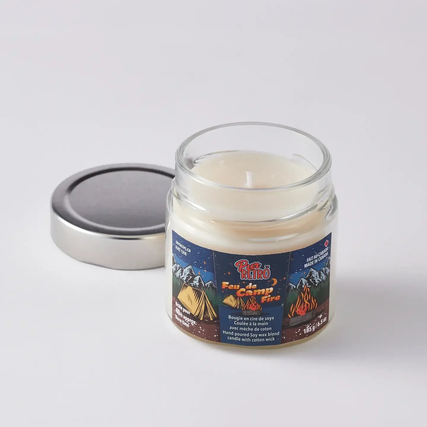 Campfire Mason Jar Candle - 185gm - 6.5oz