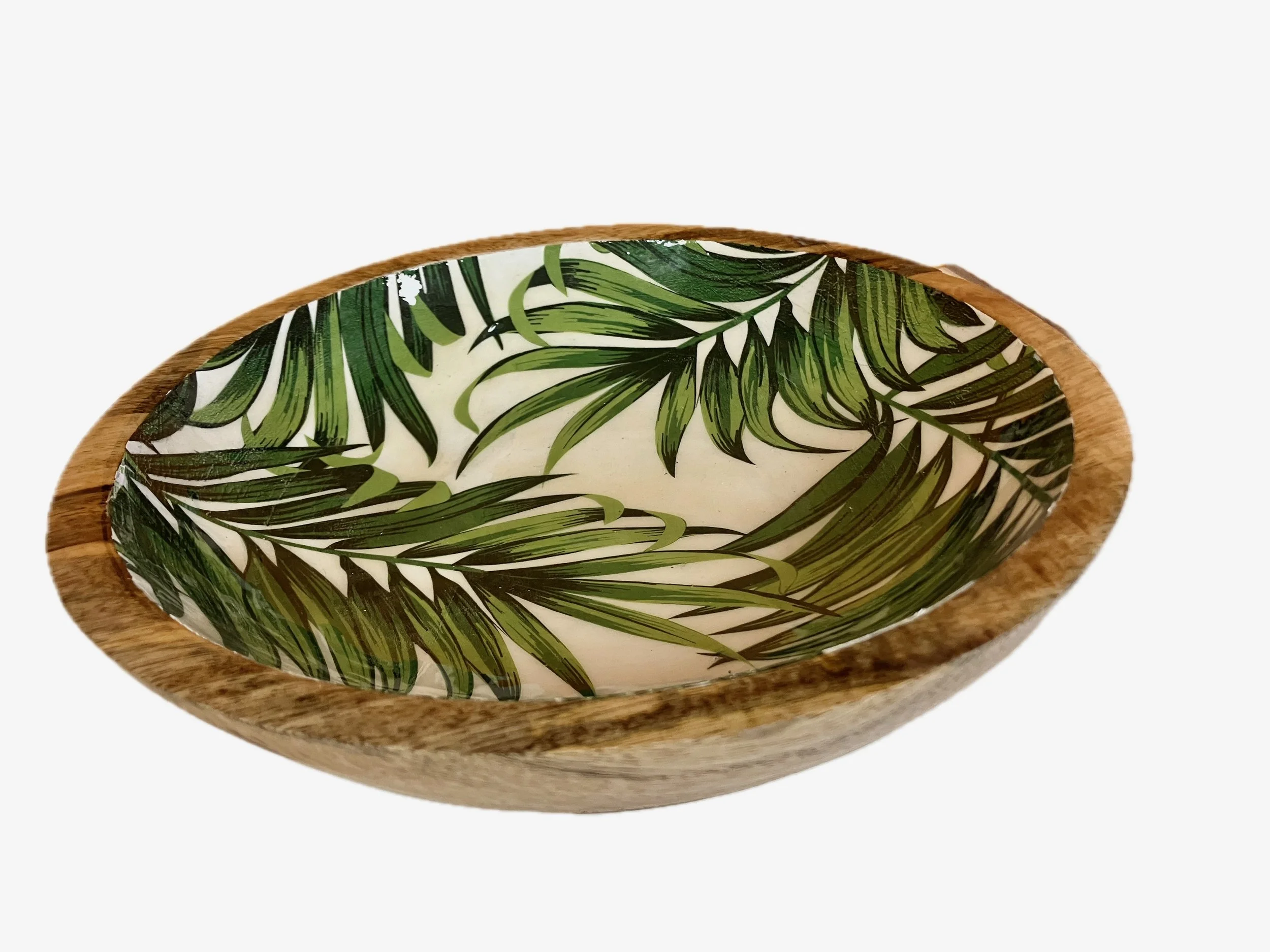 Isla Leaf Wooden Bowl