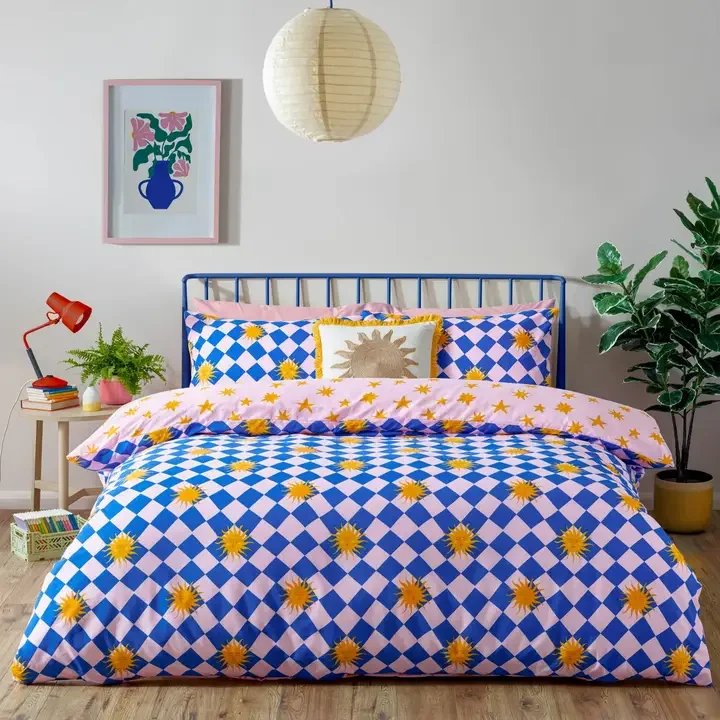 Antares Printed Duvet Set Multi: Double
