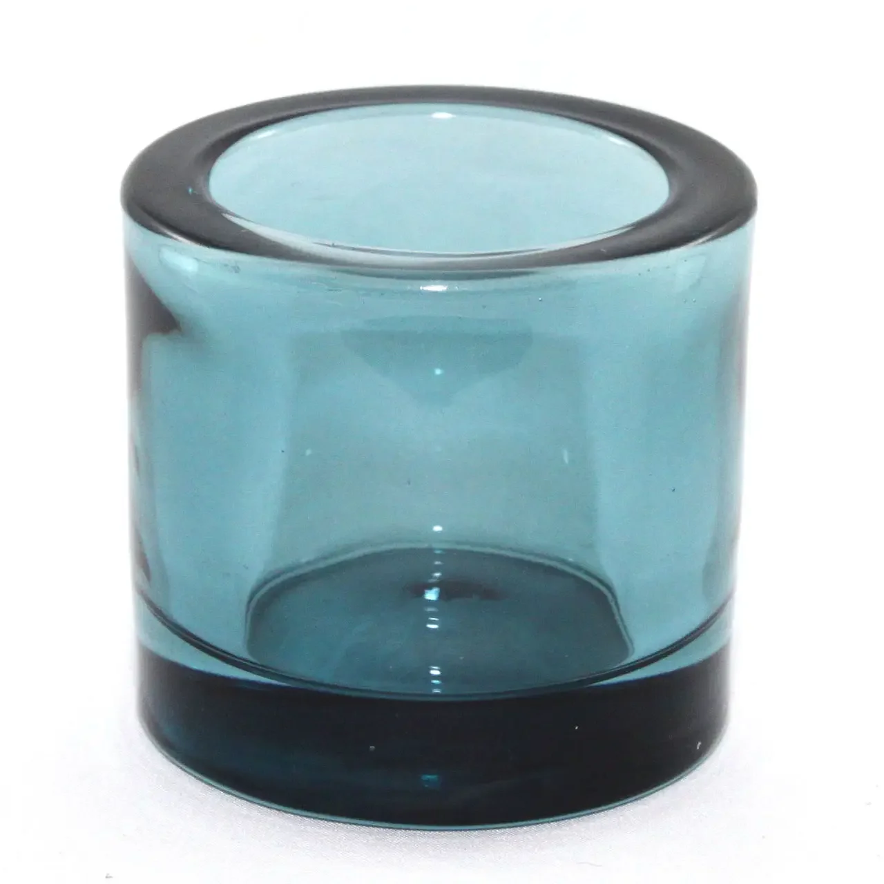 Heavy Glass Votive Holder - Sky - 2.5" X 2.5"