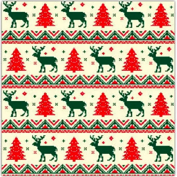 20 Pack Luncheon 3 Ply Napkin - Tree with Reindeer