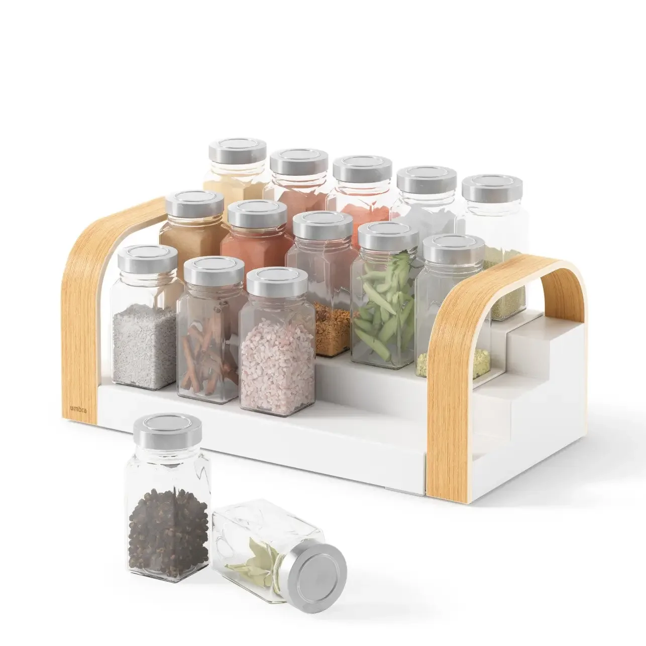 Umbra Bellwod Expandable 3-Tier Spice Shelf