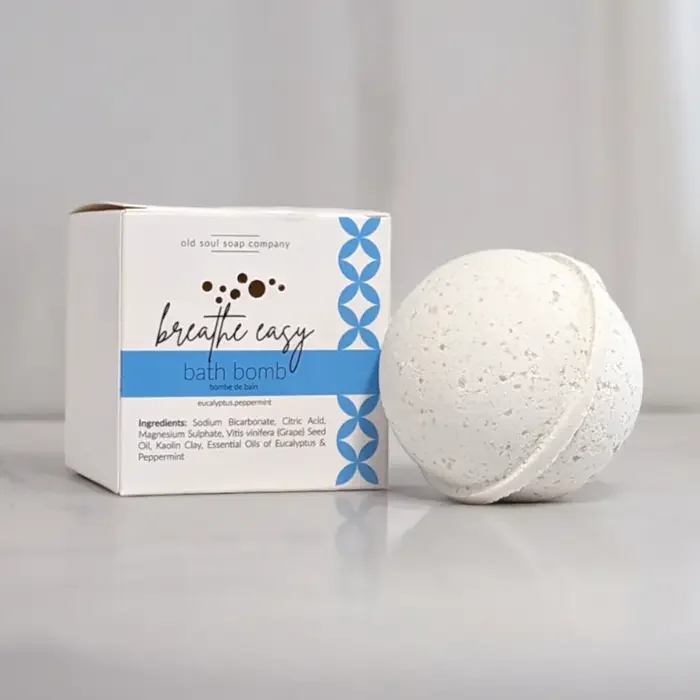 Old Soul Soap Company - Breathe Easy Bath Bomb - 7oz