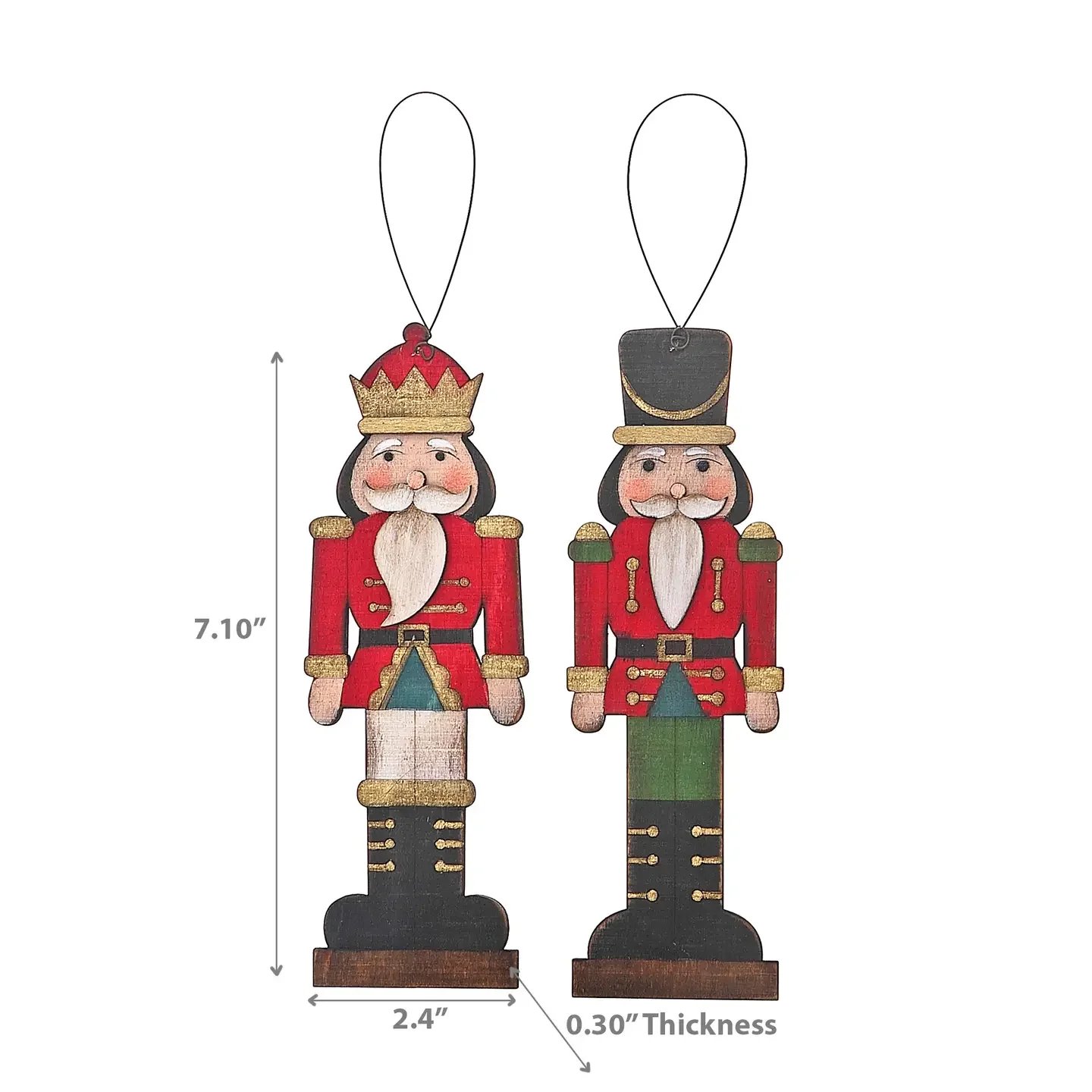 Wooden Nutcracker Ornament