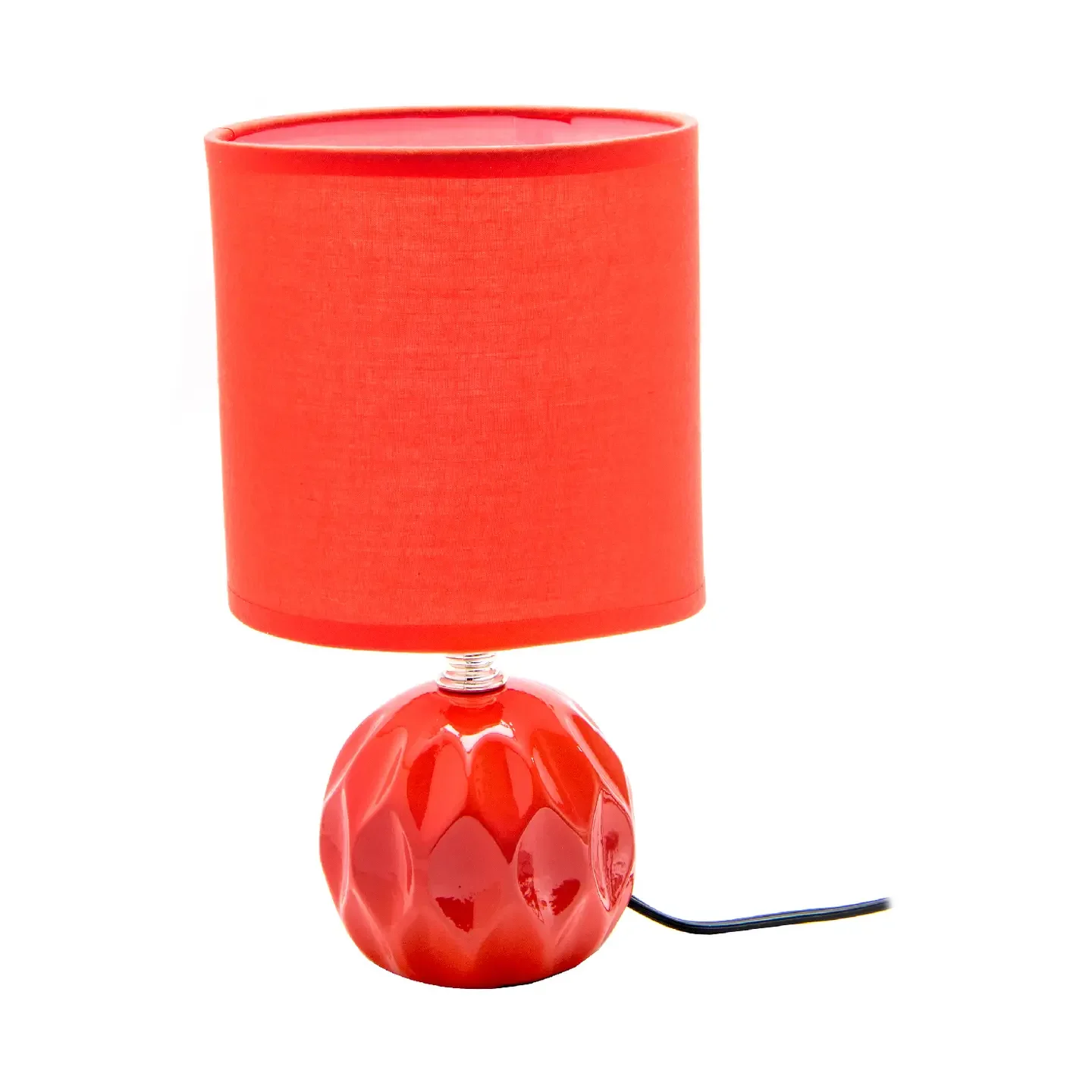 Jolene Ceramic Table Lamp with Shade - Orange