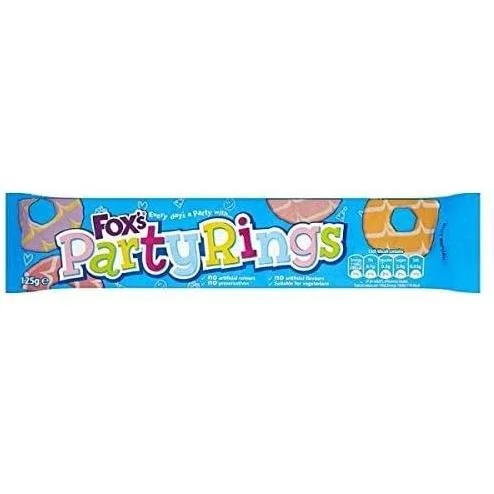 Foxs Biscuits Party Rings 125g